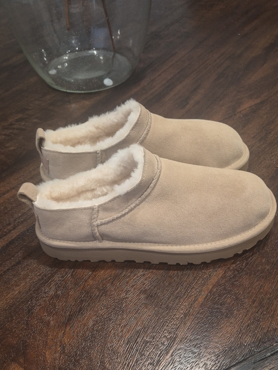 UGG Shoes - New UGG Sand Suede Shearling Slip-Ons